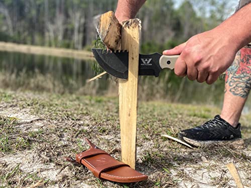 WEYLAND Tracker Knife with Leather Sheath