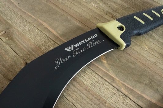 Custom Engraved Kukri Knife