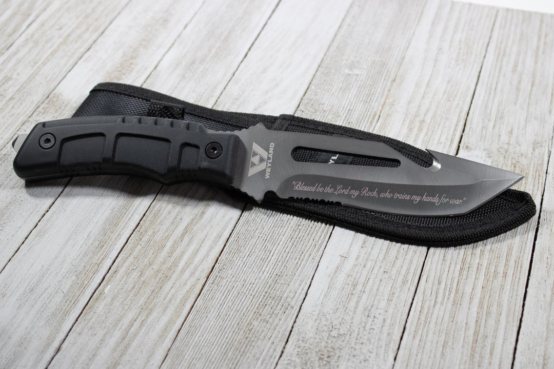 Custom Engraved Survival Knife