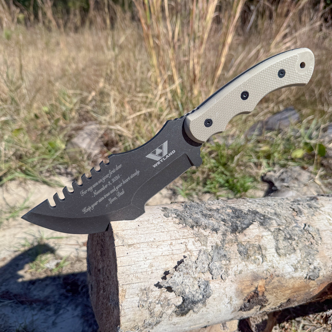 Custom Engraved Tracker Knife
