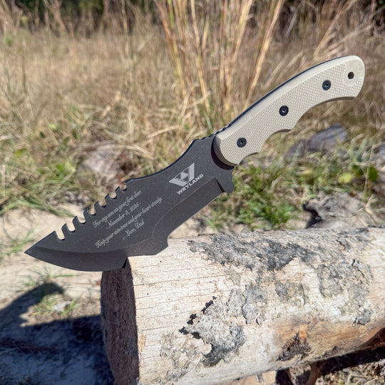 Custom Engraved Tracker Knife
