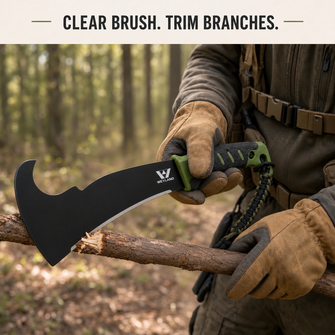 WEYLAND Woodsman's Blade Machete with Sheath