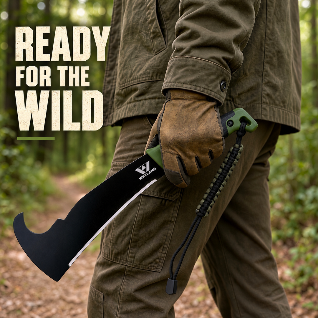WEYLAND Woodsman's Blade Machete with Sheath