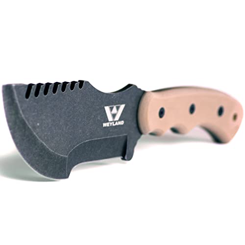 WEYLAND Tracker Knife with Leather Sheath