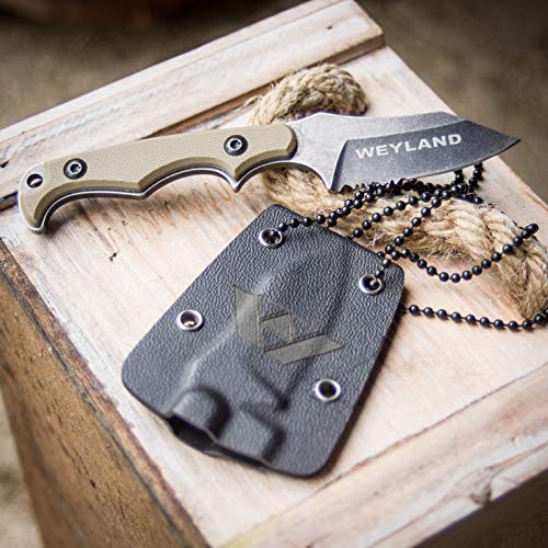 WEYLAND EDC Fixed Blade Tactical Neck Knife